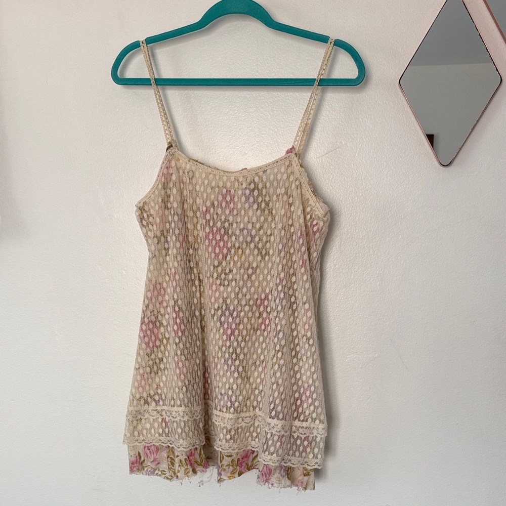 Free People Swim Coverup Boho Floral Lace